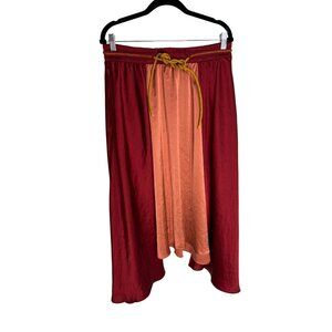 Lululemon x Roksanda Face Forward Skirt Caliente Rustic Coral Fools Gold-sz Larg